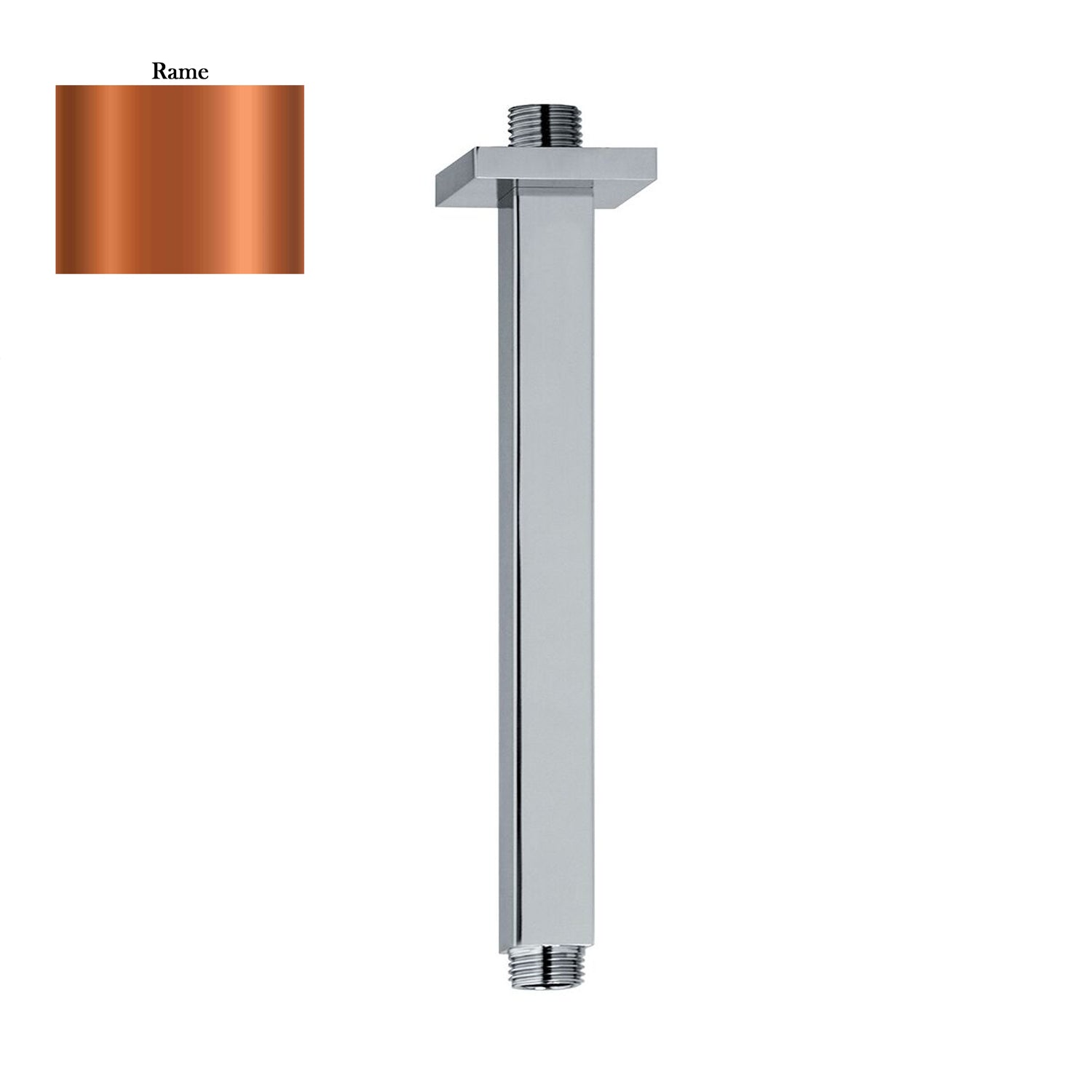 Braccio doccia a soffitto 22x22mm lunghezza 300mm rame by CeramicStore | Lo specialista del tuo bagno