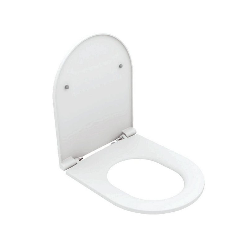 Copriwater Soft Close per vaso sospeso BathCore serie Infinity color Bianco Lucido