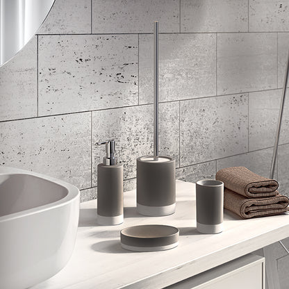 Set Accessori Bagno in ceramica Gedy collezione New Mizar - Grigio