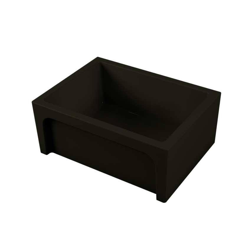 Vasca Lavello cucina 61x46 in ceramica NERO Lucido collezione Frame di Ceramica Galassia