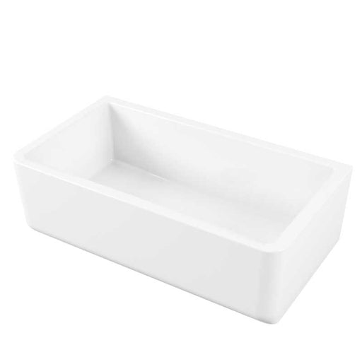 Vasca Lavello cucina 84x46 in ceramica Bianca Lucida collezione Frame di Ceramica Galassia