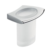 Porta bicchiere in vetro e ottone collezione Land di Colombo Design