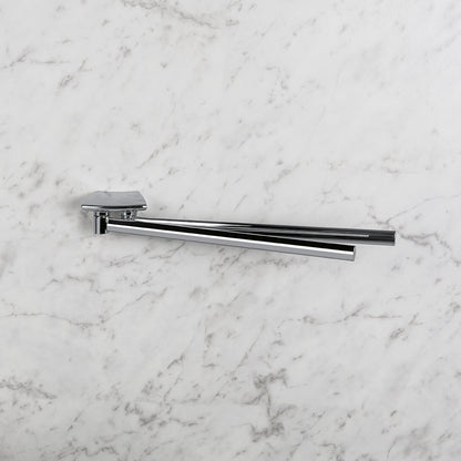Porta salvietta doppio a snodo in ottone collezione Land di Colombo Design by CeramicStore | Lo specialista del tuo bagno
