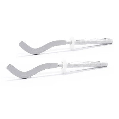 2 pz mensole filettate piatte schiacciate per radiatori in alluminio 7 x 190 mm