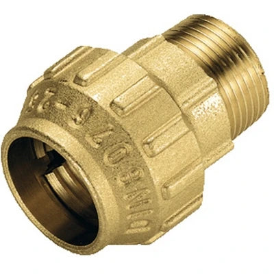 Raccordo diritto maschio in ottone tiemme 1/2 x 20
