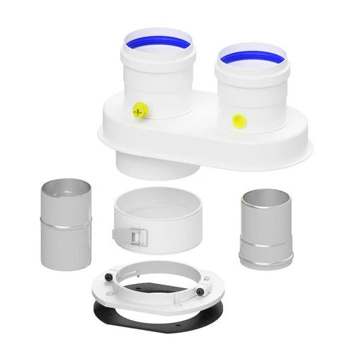 Sdoppiatore universale per caldaie convenzionali diam. 60/100 diam. 80