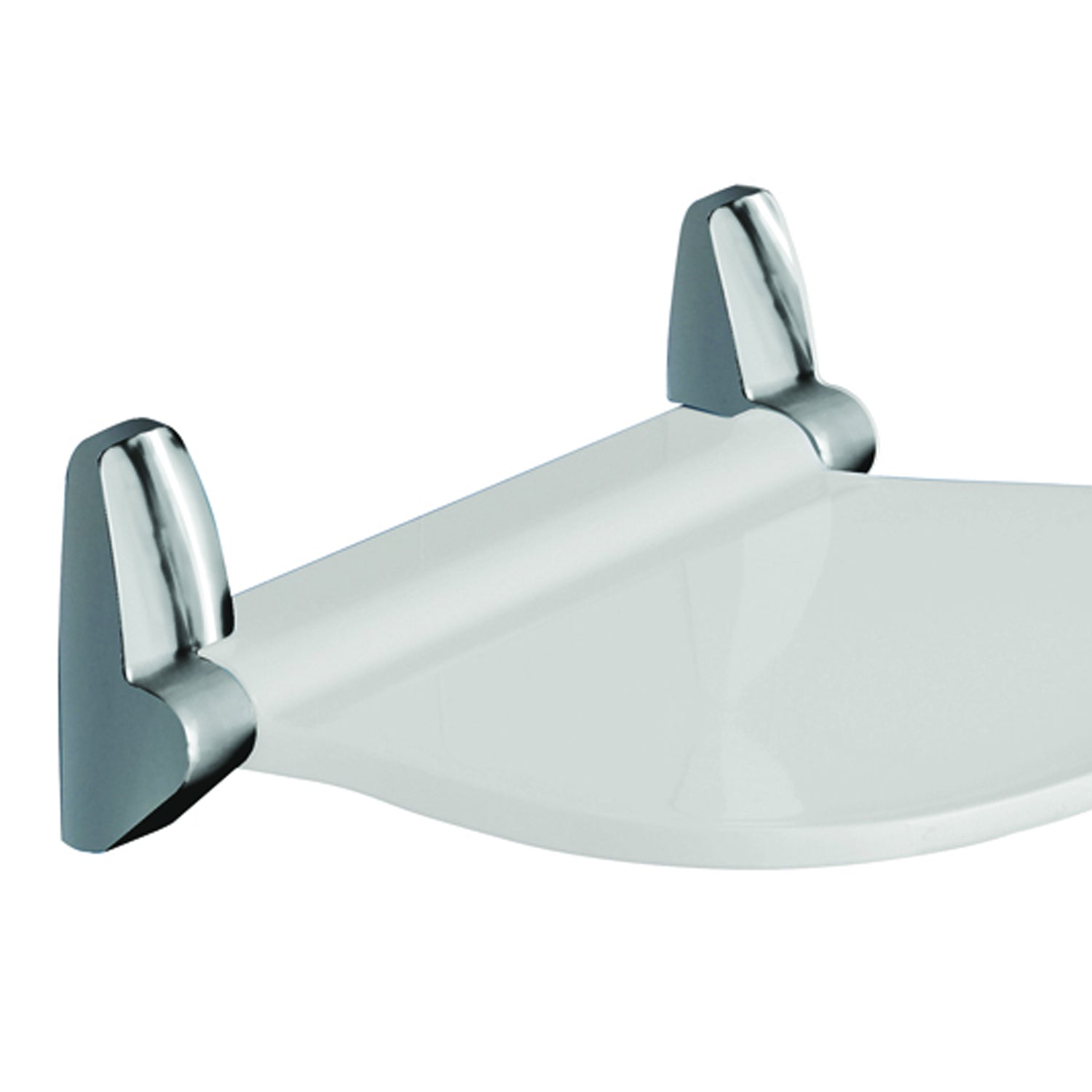 Sedile doccia ribaltabile per doccia Gedy modello Sound di Gedy - Bianco/Cromato by CeramicStore | Lo specialista del tuo bagno