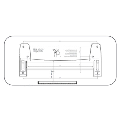Sedile doccia ribaltabile per doccia Gedy modello Sound di Gedy - Bianco/Cromato by CeramicStore | Lo specialista del tuo bagno