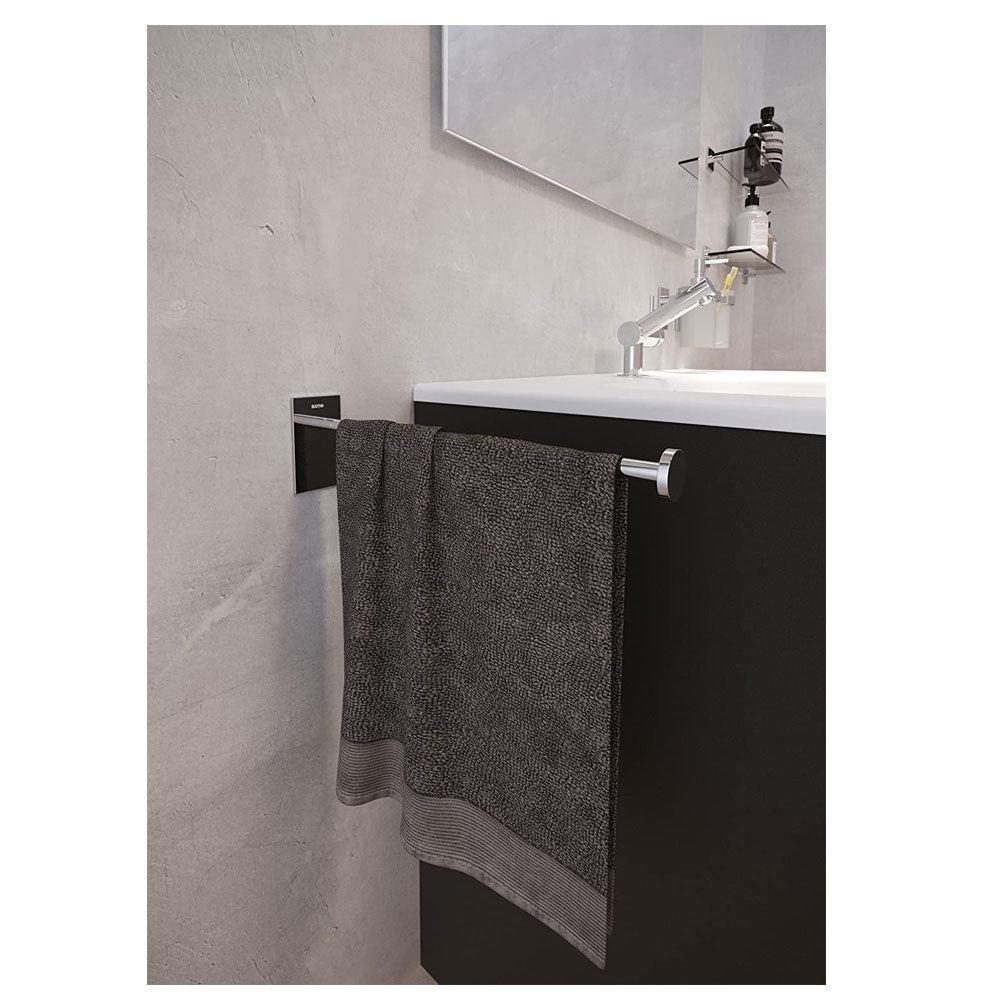 Porta asciugamani da incollo in ottone cromato della collezione 'Stick' by Cosmic - cm 4,5x30,9x8 by CeramicStore | Lo specialista del tuo bagno