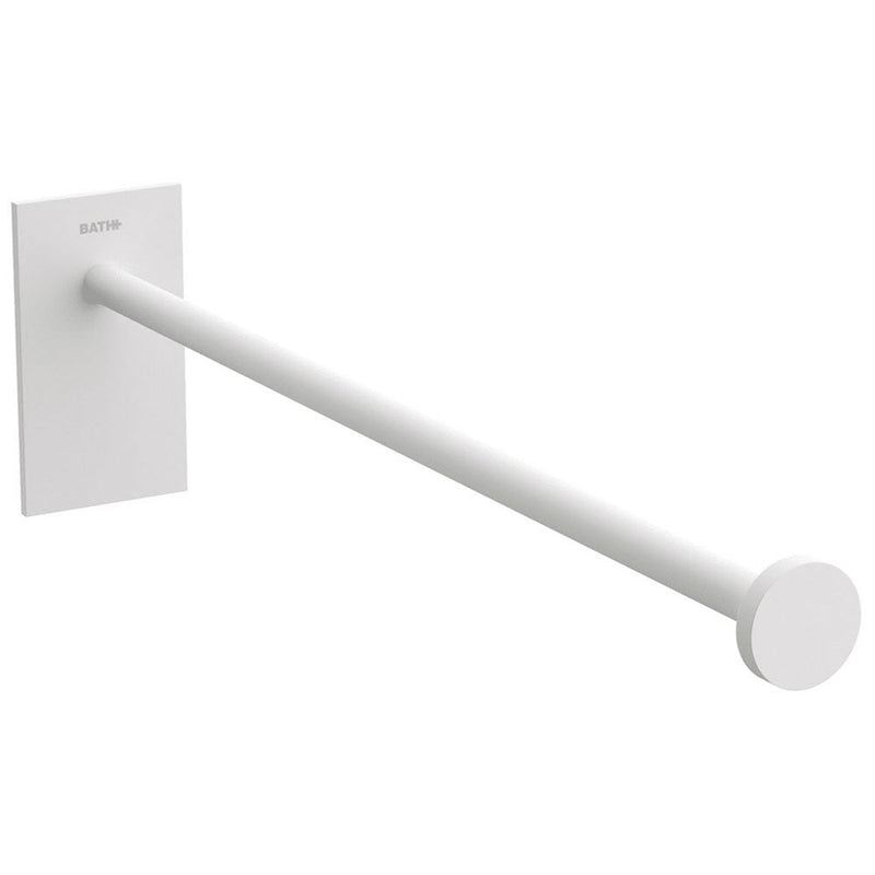 Porta asciugamani da incollo in ottone verniciato della collezione 'Stick' by Cosmic - cm 4,5x30,9x8 - Bianco by CeramicStore | Lo specialista del tuo bagno