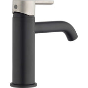 Miscelatore monocomando Lavabo senza Scarico Nero con Maniglia satinata Tonino Lamborghini collezione Dark-light by CeramicStore | Lo specialista del tuo bagno