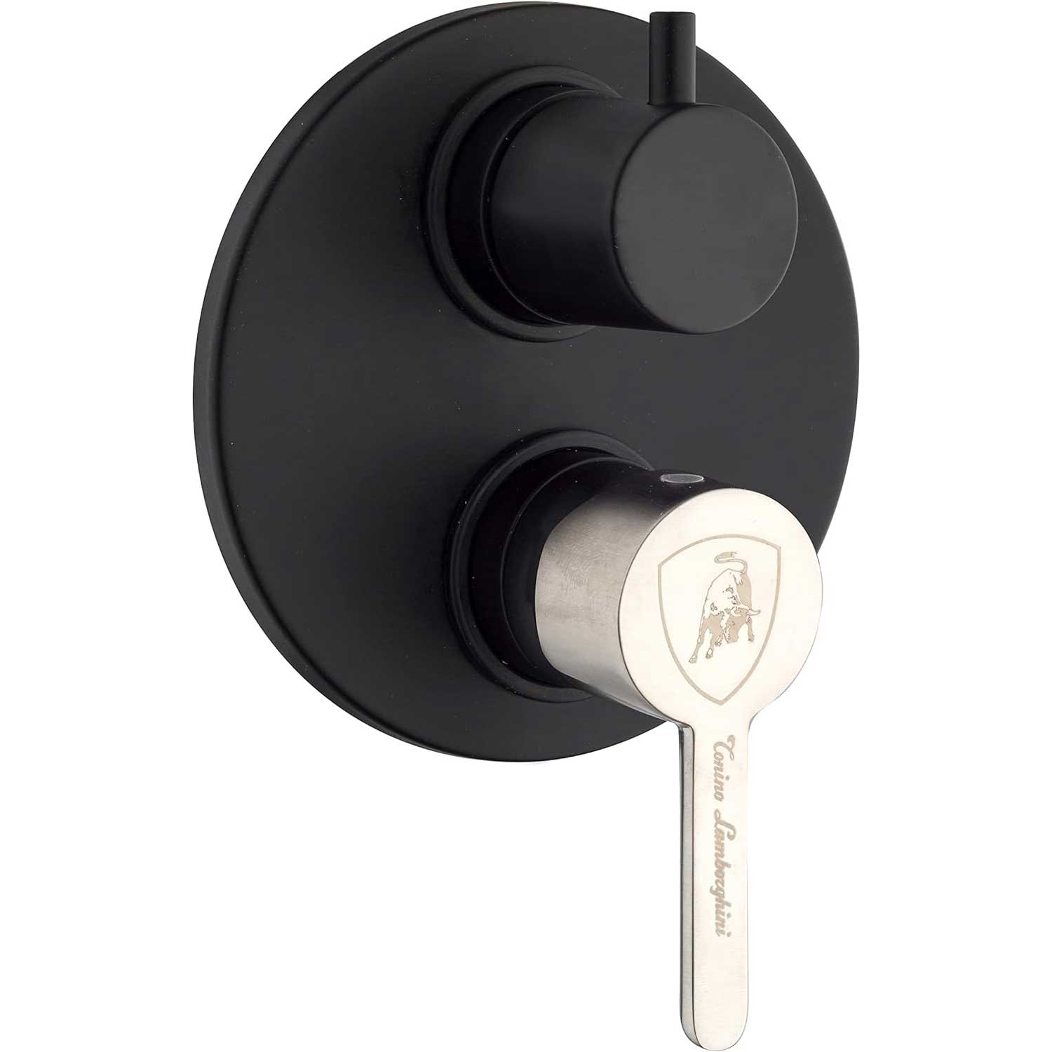 Miscelatore monocomando Doccia Incasso con Deviatore Nero con Maniglia satinata Tonino Lamborghini collezione Dark-light by CeramicStore | Lo specialista del tuo bagno