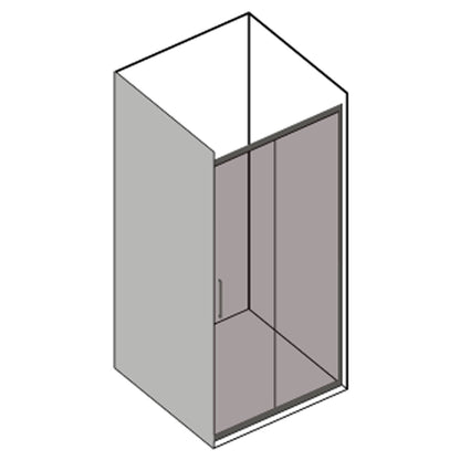 Porta Doccia Scorrevole 135 cm in cristallo opaco 6 mm modello Minerva by CeramicStore | Lo specialista del tuo bagno