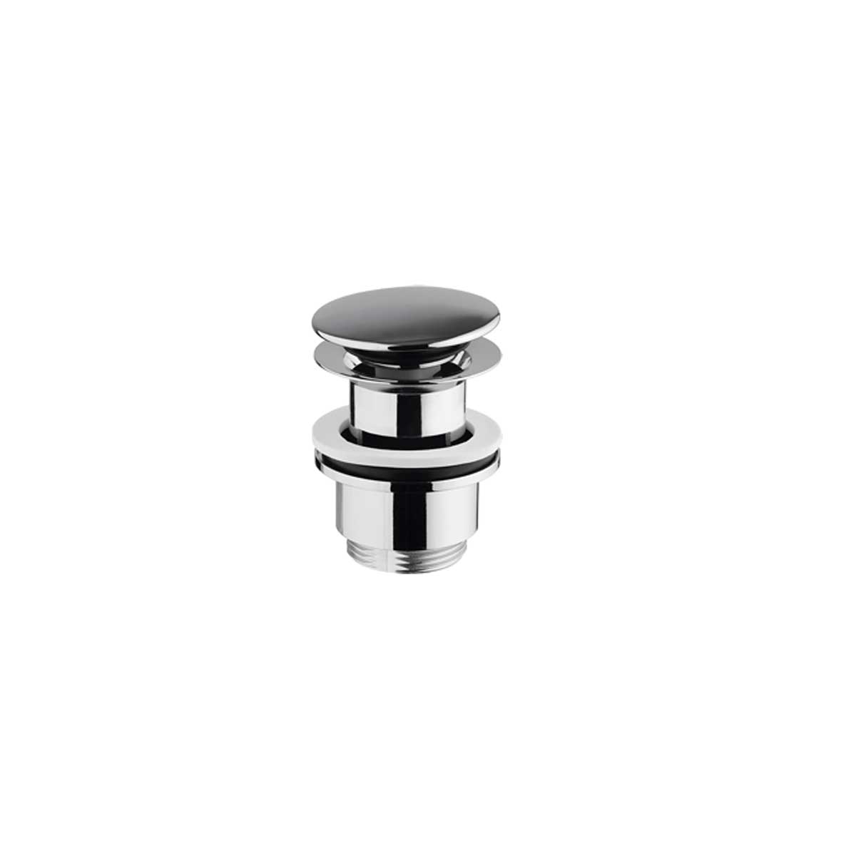 Piletta per lavabo con comando a pressione con troppopieno per spessore 30-45 mm di Mamoli Rubinetterie by CeramicStore | Lo specialista del tuo bagno