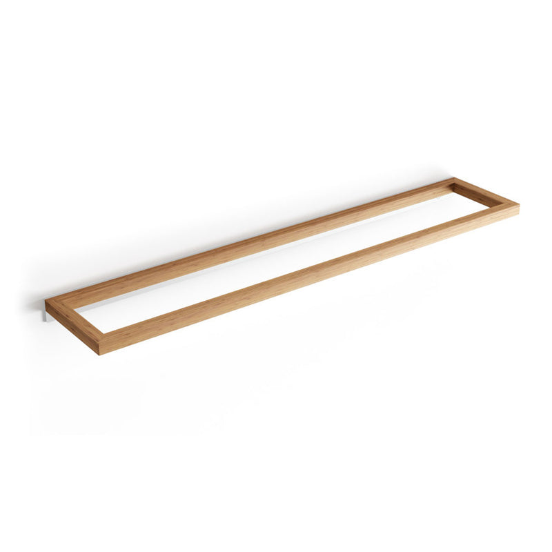 Mensola/porta asciugamani in legno bamboo da fissare a parete di Lineabeta - 638mm by CeramicStore | Lo specialista del tuo bagno