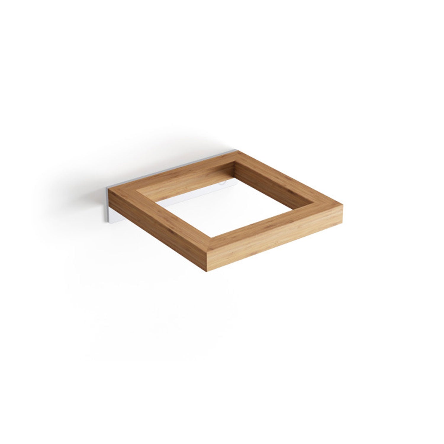 Supporto portascopino in legno bamboo da fissare a parete di Lineabeta by CeramicStore | Lo specialista del tuo bagno