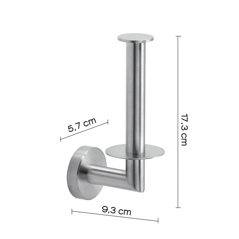 Portarotolo di riserva in Acciaio Inox AISI 304 Gedy serie Project - Spazzolato