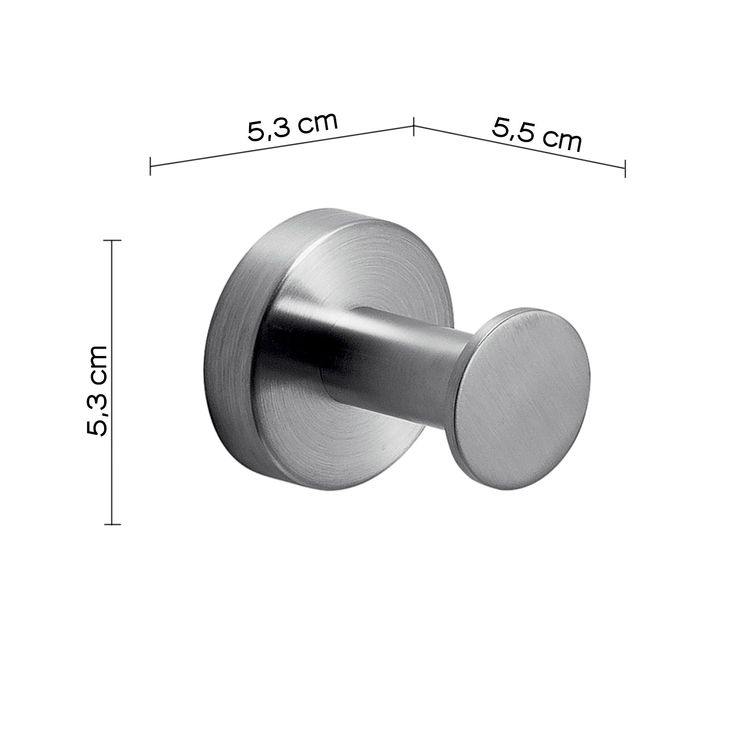 Appendiabiti singolo in Acciaio Inox AISI 304 Gedy serie Project - Spazzolato by CeramicStore | Lo specialista del tuo bagno