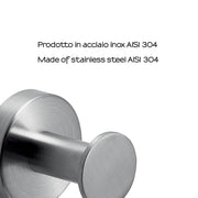 Appendiabiti singolo in Acciaio Inox AISI 304 Gedy serie Project - Spazzolato by CeramicStore | Lo specialista del tuo bagno