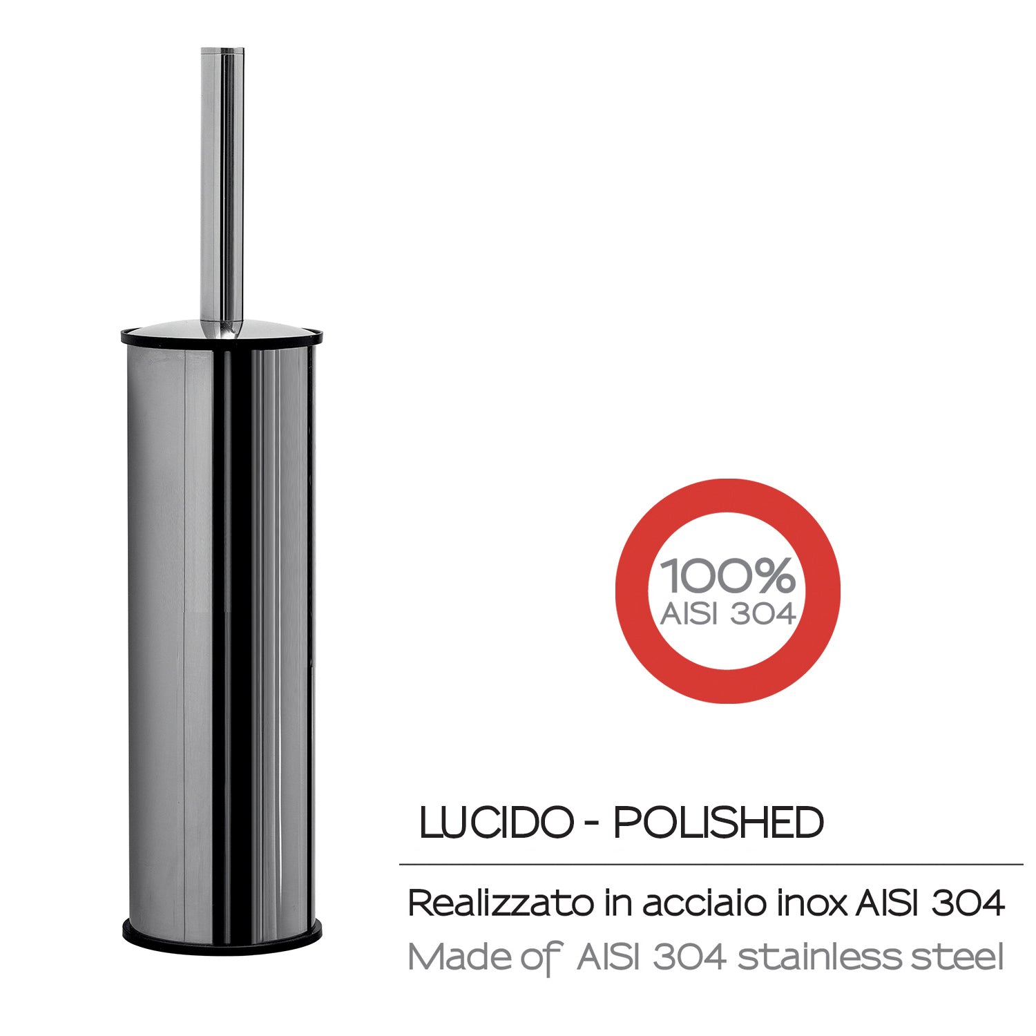 Scopino da appoggio in Acciaio Inox AISI 304 Gedy serie Project - Lucido by CeramicStore | Lo specialista del tuo bagno