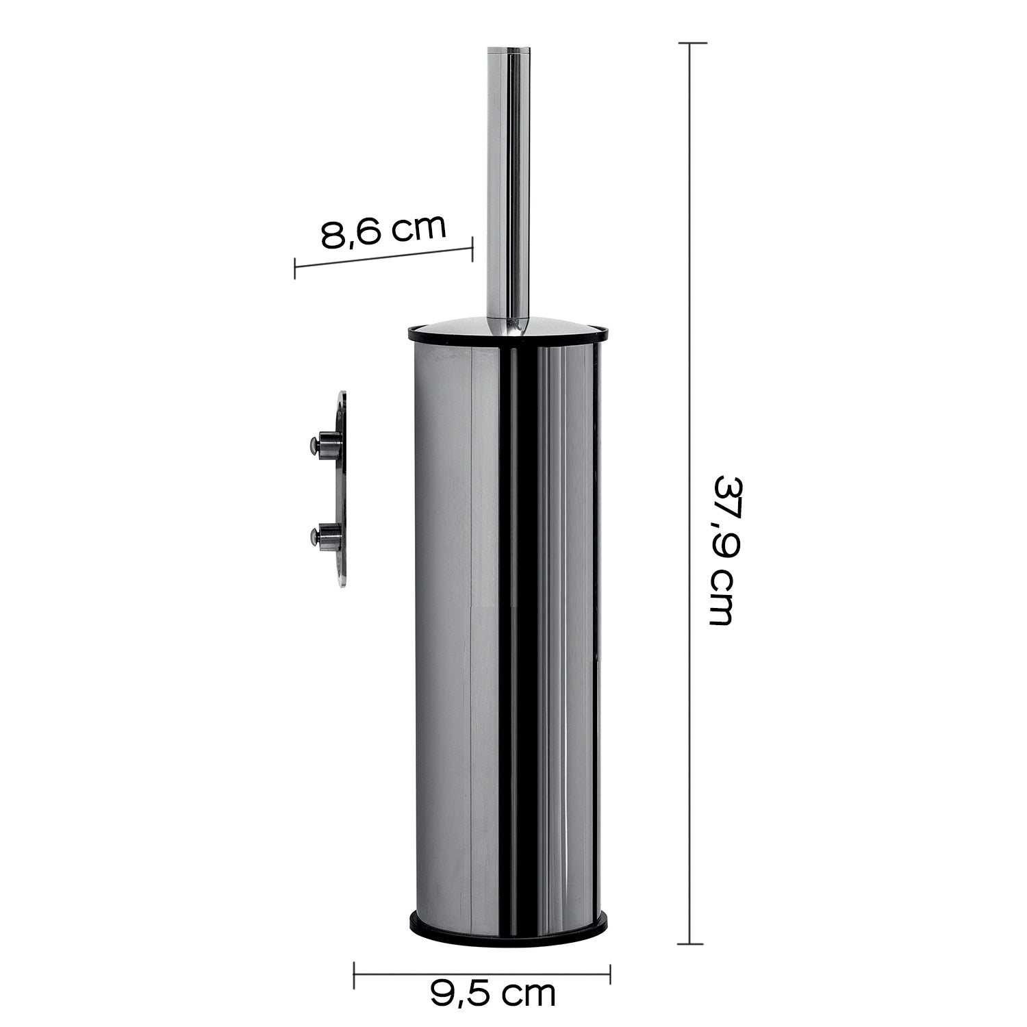 Scopino a parete in Acciaio Inox AISI 304 Gedy serie Project - Lucido by CeramicStore | Lo specialista del tuo bagno