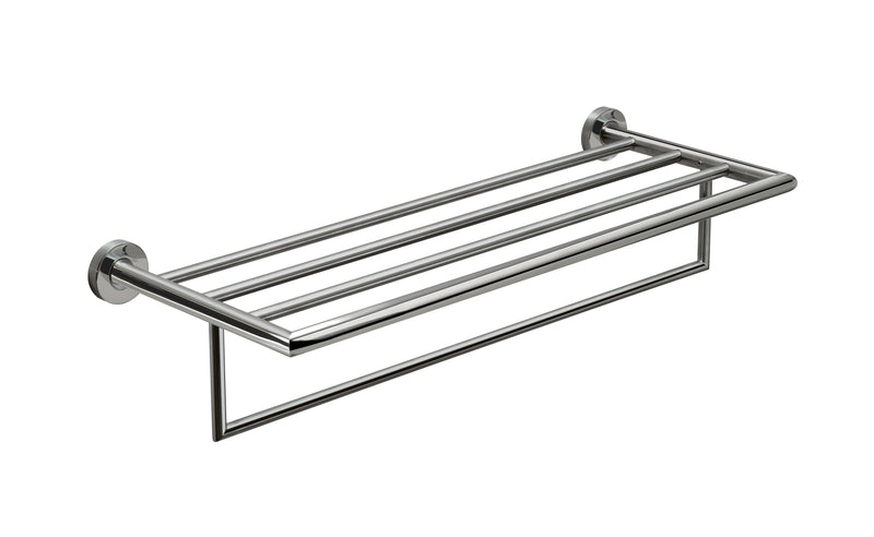 Mensola porta asciugamani L. 63 cm in Acciaio Inox AISI 304 Gedy serie Project - Lucido by CeramicStore | Lo specialista del tuo bagno