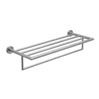 Mensola porta asciugamani L. 63 cm in Acciaio Inox AISI 304 Gedy serie Project - Spazzolato by CeramicStore | Lo specialista del tuo bagno