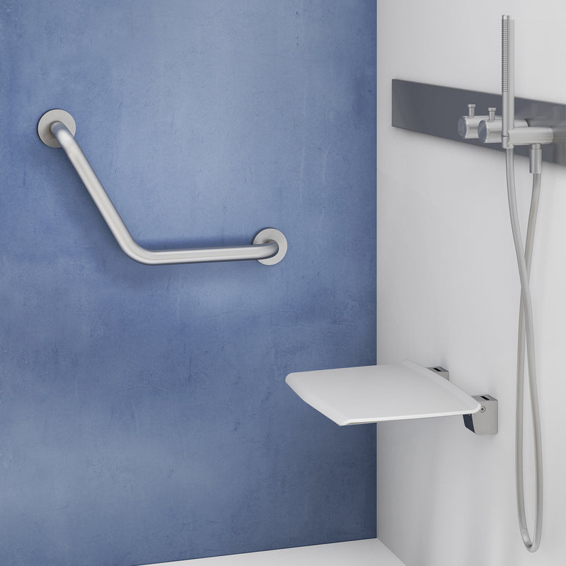 Maniglione 135° in Acciaio Inox AISI 304 Gedy serie Project - Spazzolato by CeramicStore | Lo specialista del tuo bagno