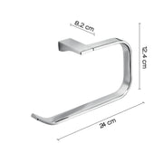 Portasalviette ad anello Gedy Glamour cm 24x8,2x12,4 in ottone cromo by CeramicStore | Lo specialista del tuo bagno