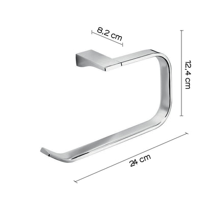 Portasalviette ad anello Gedy Glamour cm 24x8,2x12,4 in ottone cromo by CeramicStore | Lo specialista del tuo bagno