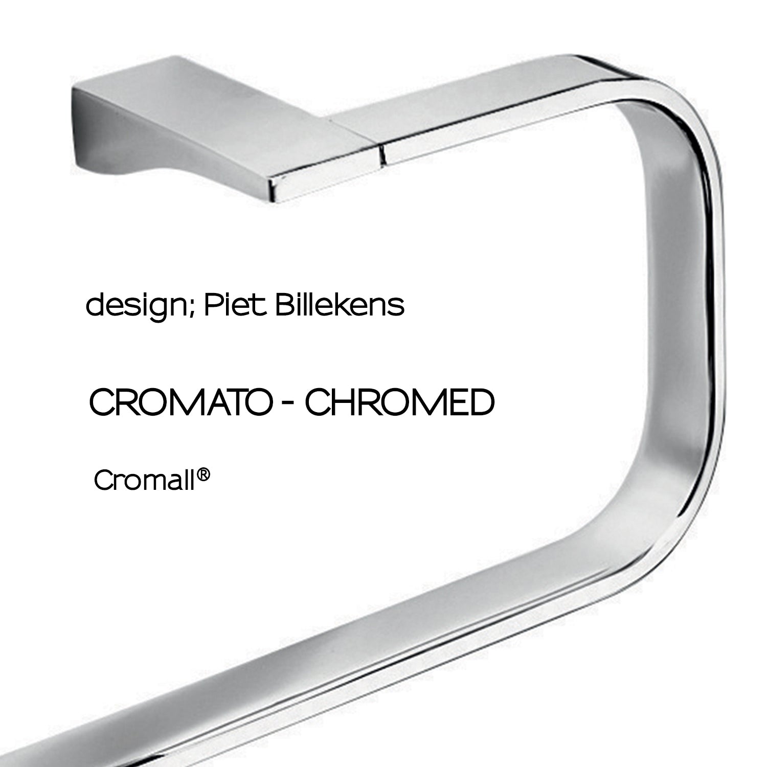 Portasalviette ad anello Gedy Glamour cm 24x8,2x12,4 in ottone cromo by CeramicStore | Lo specialista del tuo bagno