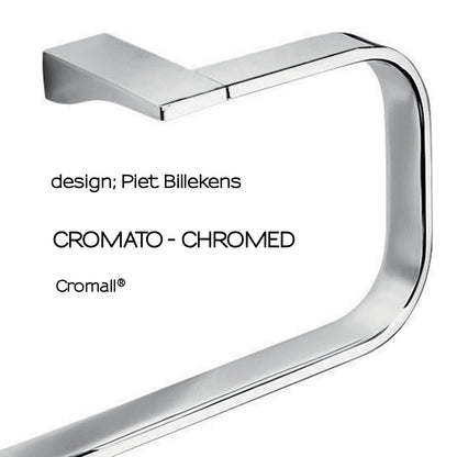 Portasalviette ad anello Gedy Glamour cm 24x8,2x12,4 in ottone cromo by CeramicStore | Lo specialista del tuo bagno