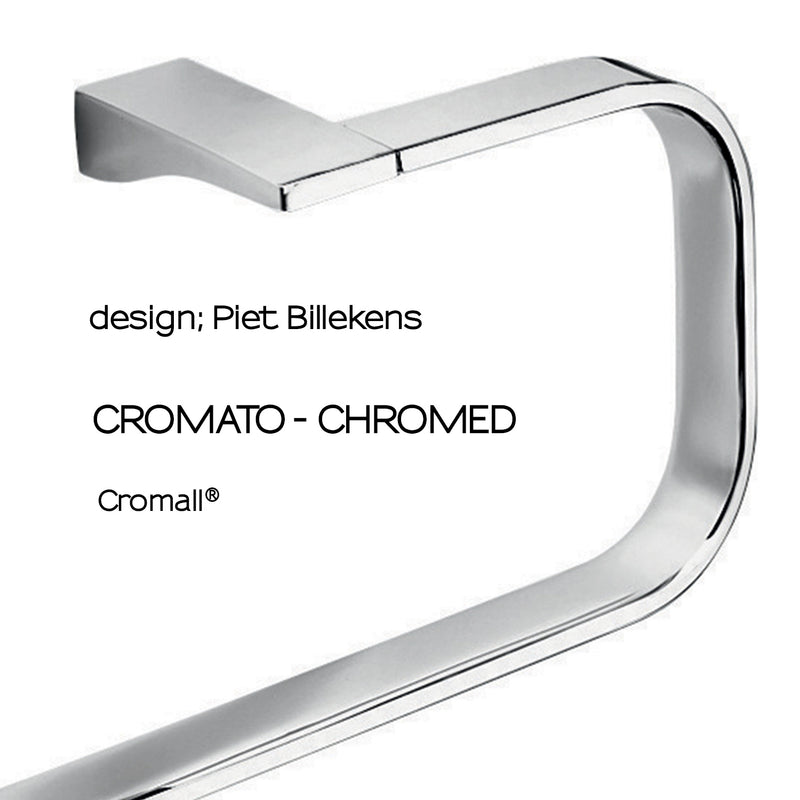 Portasalviette ad anello Gedy Glamour cm 24x8,2x12,4 in ottone cromo by CeramicStore | Lo specialista del tuo bagno