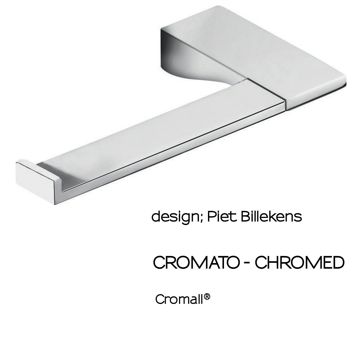 Pratico portarotolo Gedy Glamour in ottone cromato 15