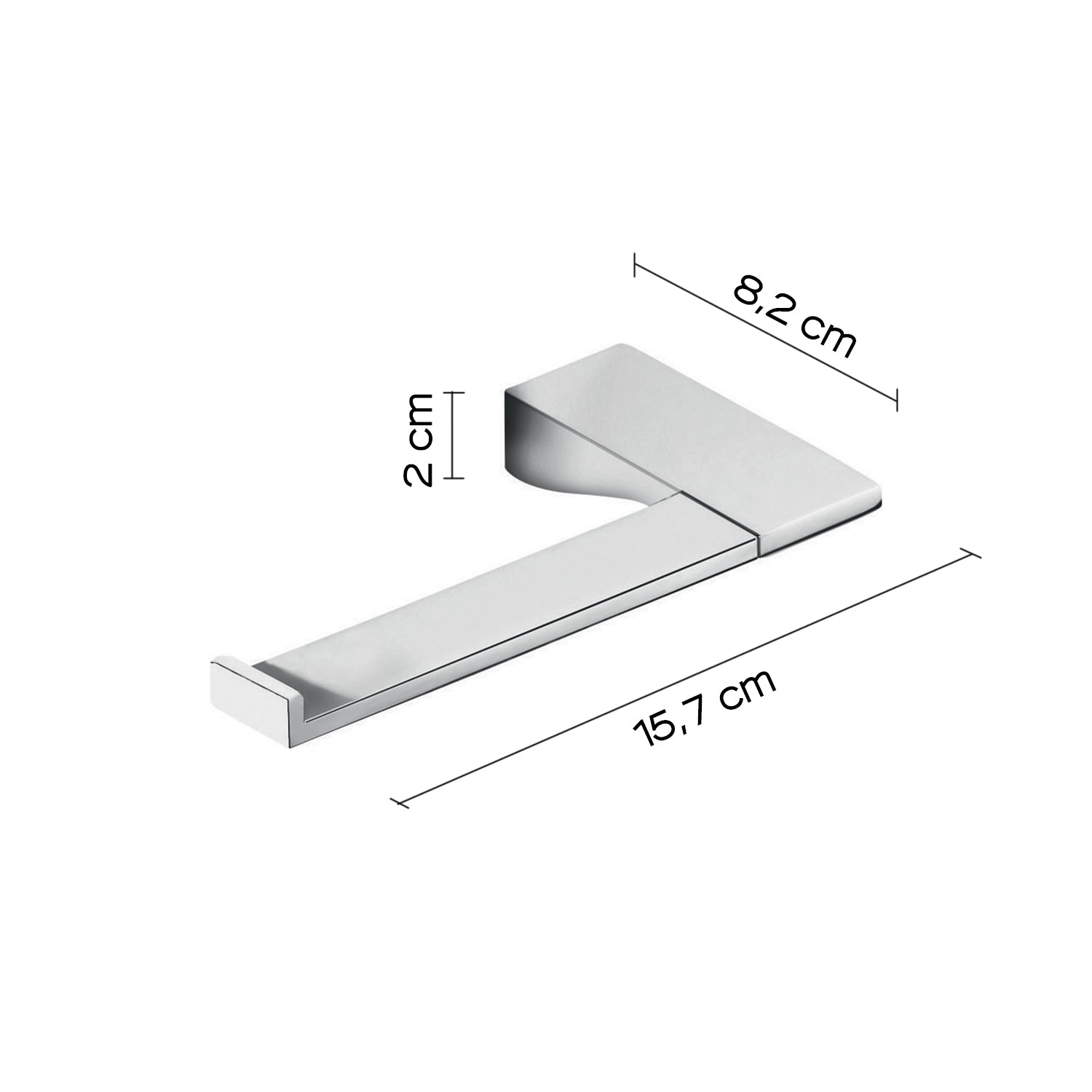 Pratico portarotolo Gedy Glamour in ottone cromato 15