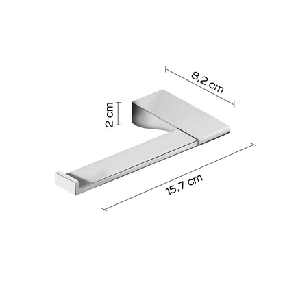 Pratico portarotolo Gedy Glamour in ottone cromato 15