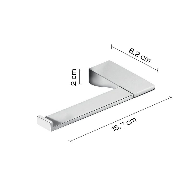Pratico portarotolo Gedy Glamour in ottone cromato 15