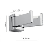 Appendiabiti a snodo Gedy Glamour in ottone cromato, fissaggio a parete by CeramicStore | Lo specialista del tuo bagno