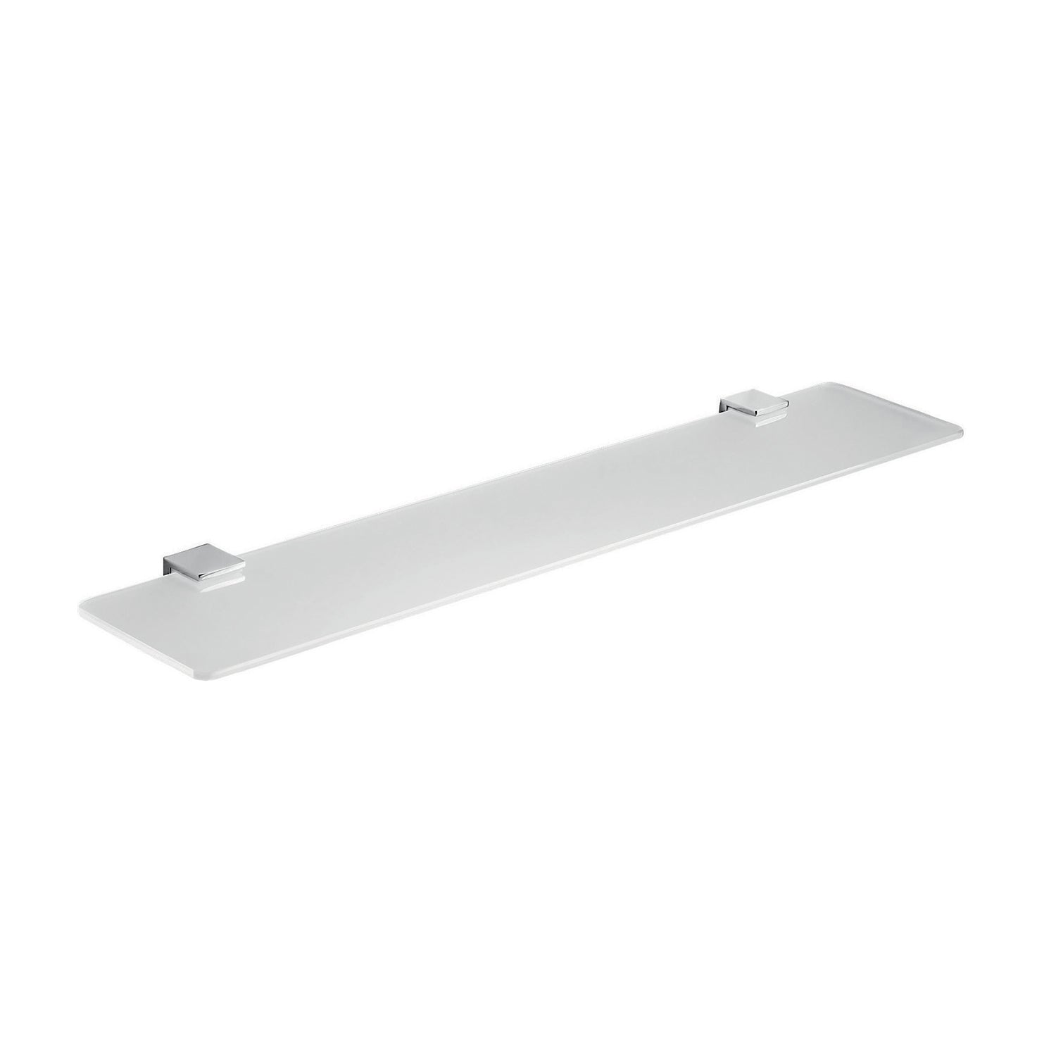 Mensola 60 cm in vetro temperato di Gedy serie Glamour - Cromato