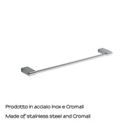Portasalviette 45 cm in Acciaio Inox di Gedy serie Kansas - Cromato by CeramicStore | Lo specialista del tuo bagno