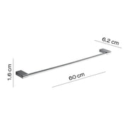 Portasalviette 60 cm in Acciaio Inox di Gedy serie Kansas - Cromato by CeramicStore | Lo specialista del tuo bagno
