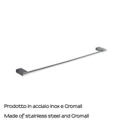 Portasalviette 60 cm in Acciaio Inox di Gedy serie Kansas - Cromato by CeramicStore | Lo specialista del tuo bagno