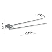 Portasalviette a snodo in Acciaio Inox di Gedy serie Kansas - Cromato by CeramicStore | Lo specialista del tuo bagno