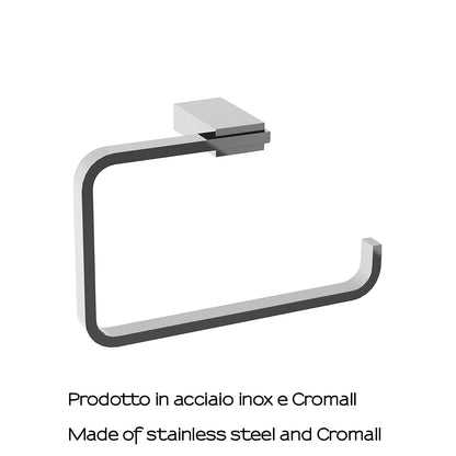 Portasalviette ad anello in Acciaio Inox di Gedy serie Kansas - Cromato by CeramicStore | Lo specialista del tuo bagno