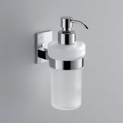 Gedy Dosasapone con erogatore in ABS cromato Maine in acciaio inox, Cromall e vetro satinato by CeramicStore | Lo specialista del tuo bagno
