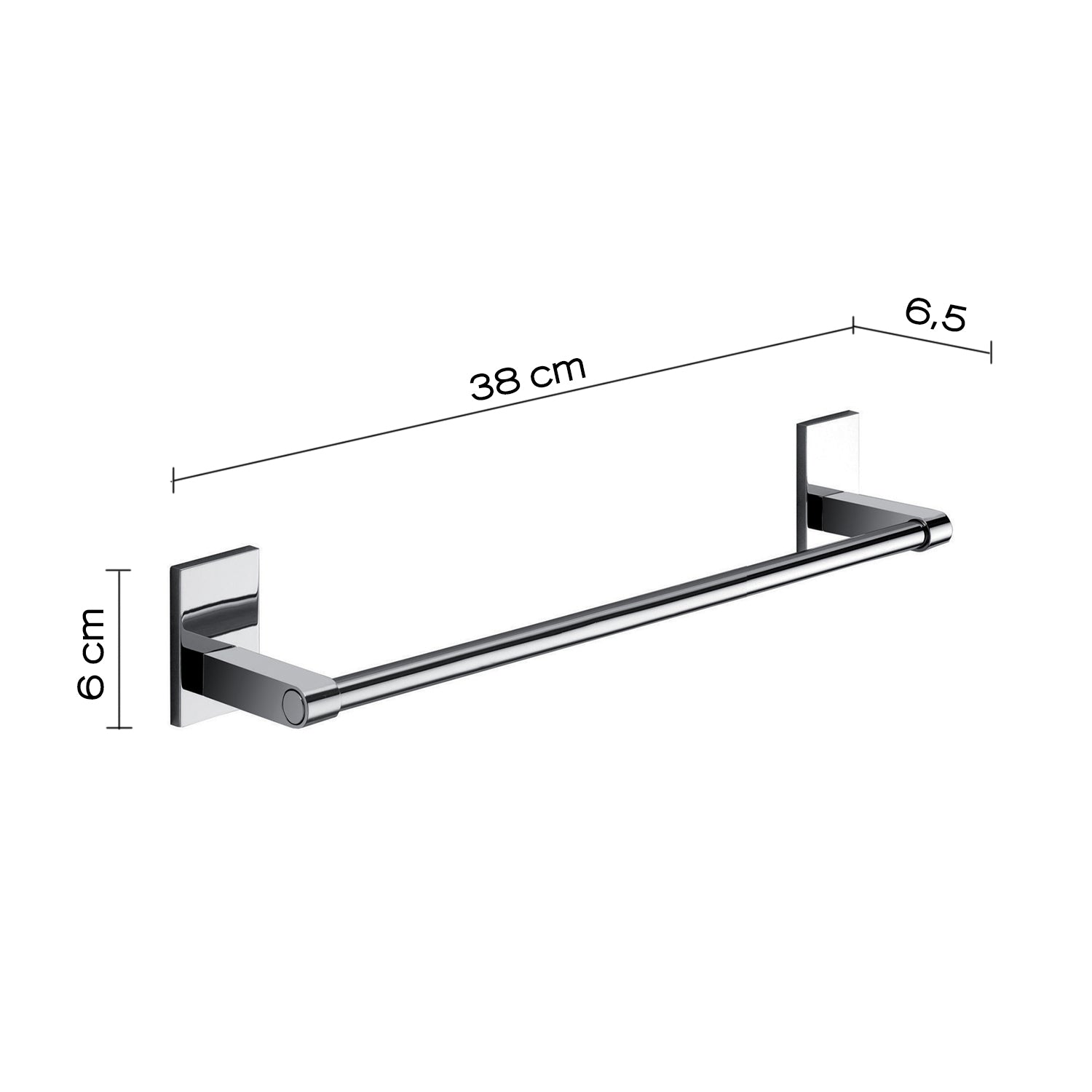 Gedy Portasalviette cm 35 Mod. Maine in acciaio inox e Cromall fissaggio a incollo by CeramicStore | Lo specialista del tuo bagno