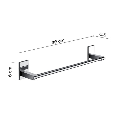 Gedy Portasalviette cm 35 Mod. Maine in acciaio inox e Cromall fissaggio a incollo by CeramicStore | Lo specialista del tuo bagno