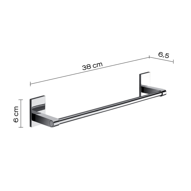 Gedy Portasalviette cm 35 Mod. Maine in acciaio inox e Cromall fissaggio a incollo by CeramicStore | Lo specialista del tuo bagno