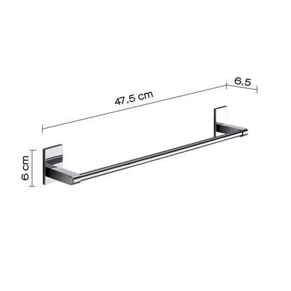 Gedy Portasalviette cm 45 Mod. Maine in acciaio inox e cromall per fissaggio a incollo by CeramicStore | Lo specialista del tuo bagno