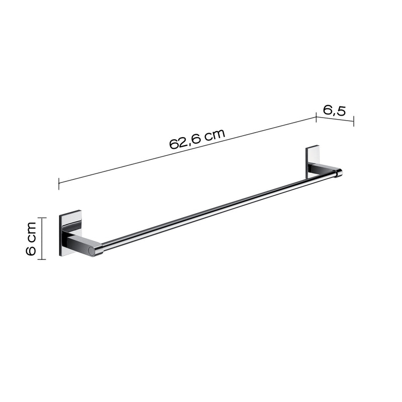 Gedy Portasalviette cm 60 Mod. Maine in acciaio inox e cromall fissaggio a incollo by CeramicStore | Lo specialista del tuo bagno